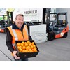 Premier Fruits Group co-founder and director Joe Petroro with part of the company’s Toyota forklift fleet.