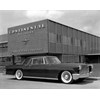 A 1956 Lincoln Continental Mark II in front of the Continental Division HQ