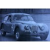 jaguar xk150 tow car race