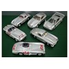 6 x Mercedes-Benz Silver Arrows 1:18 scale model cars. SOLD $504