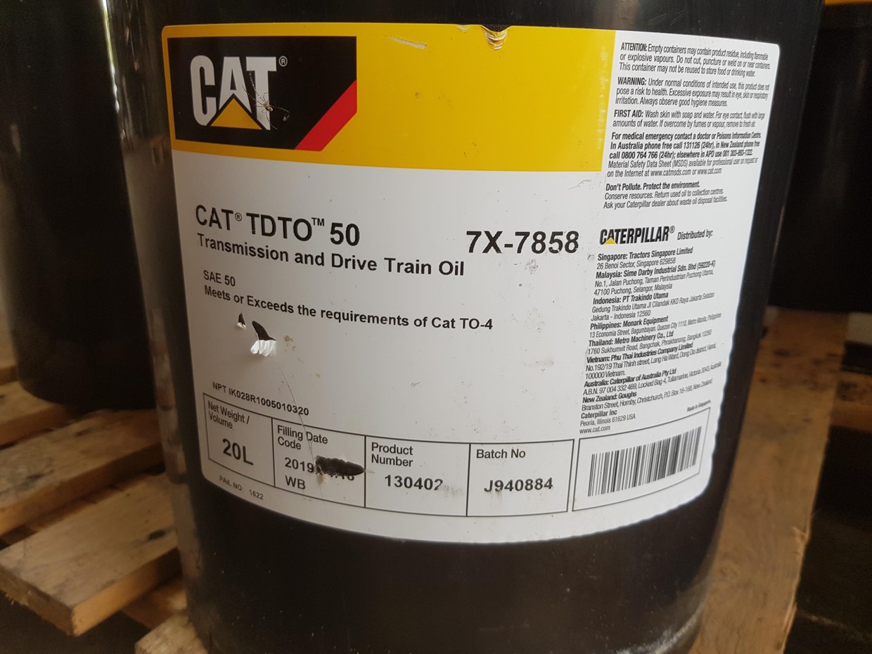 CAT Transmission and Drive Train Oil 20L
