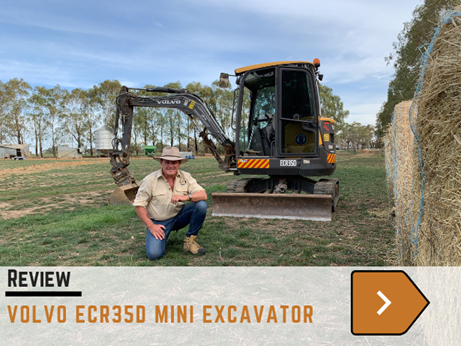 Volvo ECR35D mini excavator