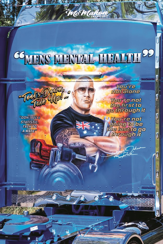 The big blue rig with a cause