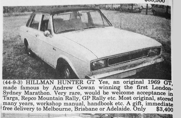 HILLMAN HUNTER GT - APR 92.JPG