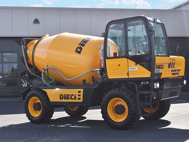 The concrete mixers have a much smaller footprint than standard trucks