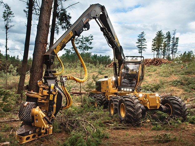 Tigercat Eight Wheel Drive Harvester