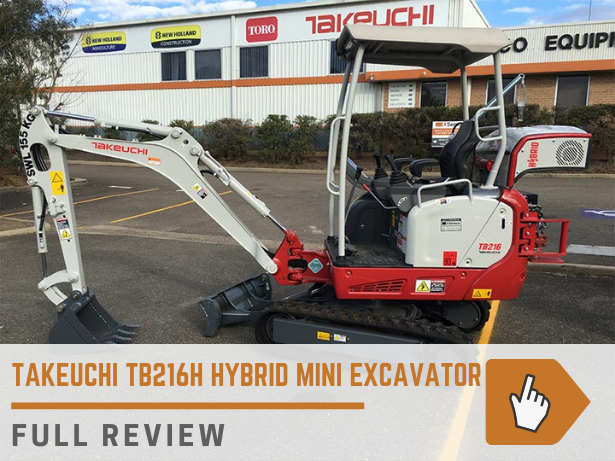 Takeuchi TB216H hybrid mini excavator