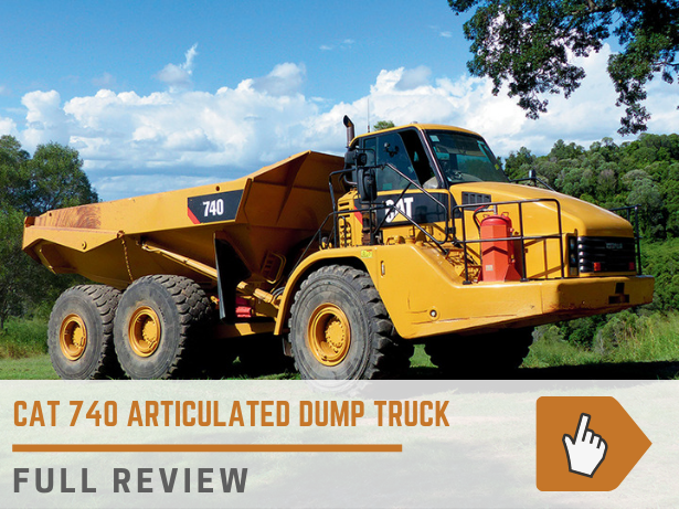 Cat 740 articulated dump truck
