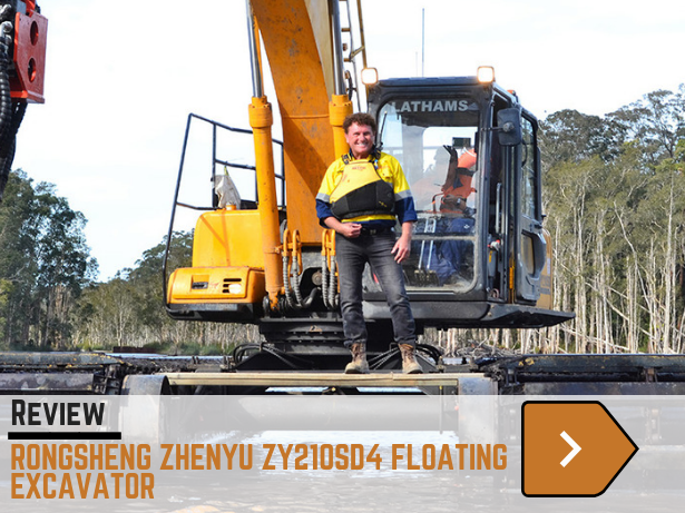 Rongsheng Zhenyu ZY210SD4 floating excavator
