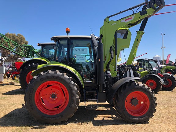 The Claas Arion 430 on display