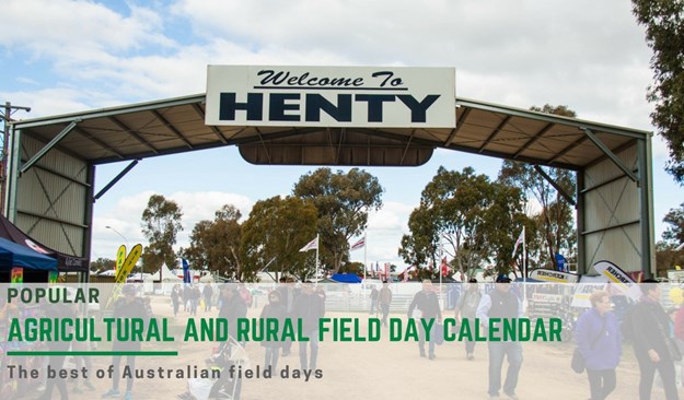 AGRICULTURAL AND RURAL FIELD DAYS CALENDAR 2018