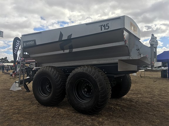 Hansa Precision Equipment’s T15 trailing spreader will be the biggest in its range