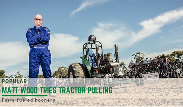Woodsy goes tractor pulling