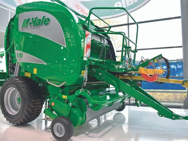 McHale’s V6750 round baler has a high capacity pick up