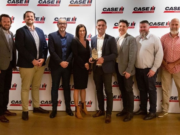 the O'Connors team receiving their Case IH Dealer Award