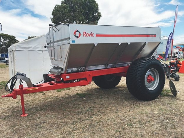 The new Rovic Spreader on display at a field day