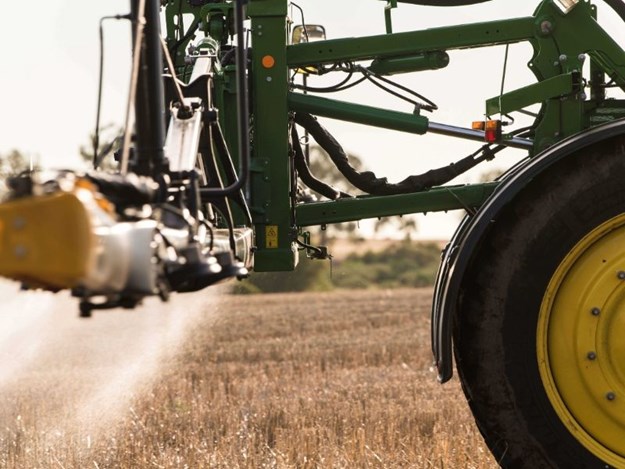 The John Deere 4 series sprayer close up