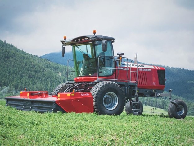 Massey Ferguson says the new features help process a crop through the mower conditioner quickly for better windrow formation and less leaf damage