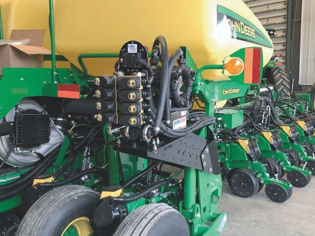 The LiquiShift system allows operators to vary their seeding speed while improving accuracy