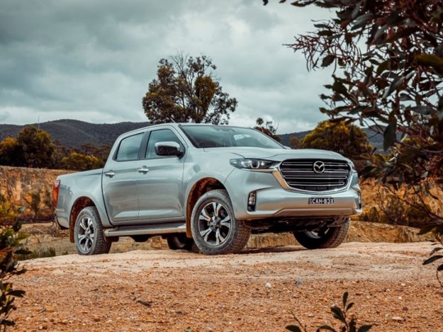 The new Mazda BT-50 front on