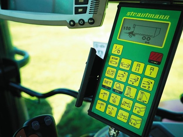 The Strautmann in-cab controller is simple to use