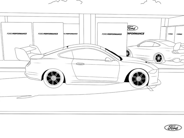 ford car coloring pages