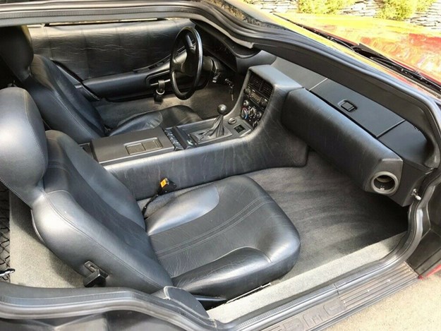 delorean black interior