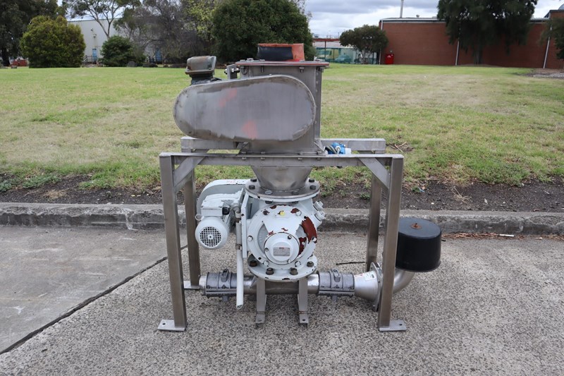 DMN STAINLESS STEEL HAMMER DE-CLUMPER POWDER ROTARY VALVE FEEDER - DMN