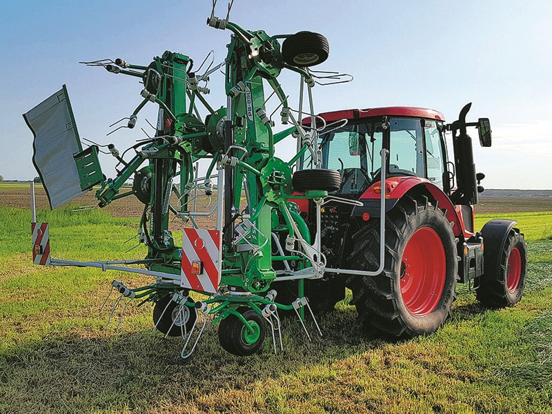 SaMASZ 8.9m rotary tedder Fieldays 2023