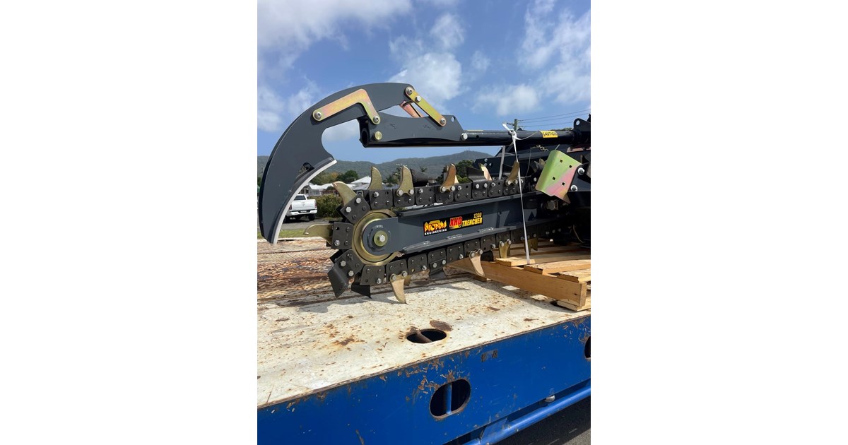 2023 NORM ENGINEERING NEW NORM 1200MM SKIDSTEER CHAIN TRENCHER for sale