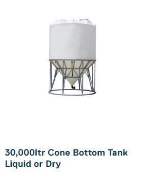 POLYMASTER 30,000L CONE BOTTOM TANK (LIQUID OUTLET) for sale (refcode ...
