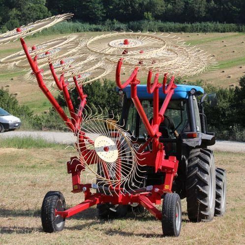 ENOROSSI 10 WHEEL TRAILED HAYRAKE - 5L/5R RAKE WHEELS for sale (refcode ...