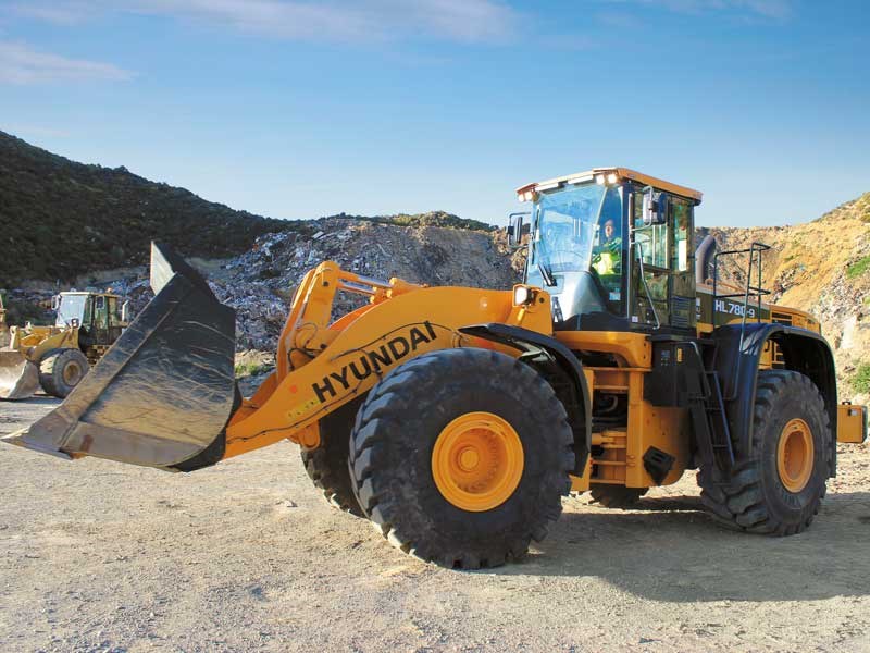 C&D Landfill's Hyundai wheel loader