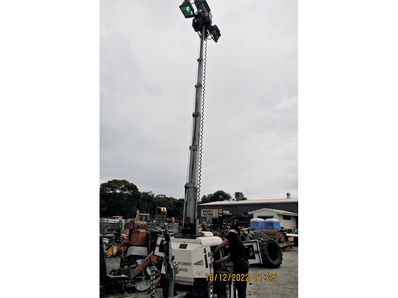 PR POWER 4000 WATT 4 LAMP LIGHT TOWER DIESEL for sale refcode