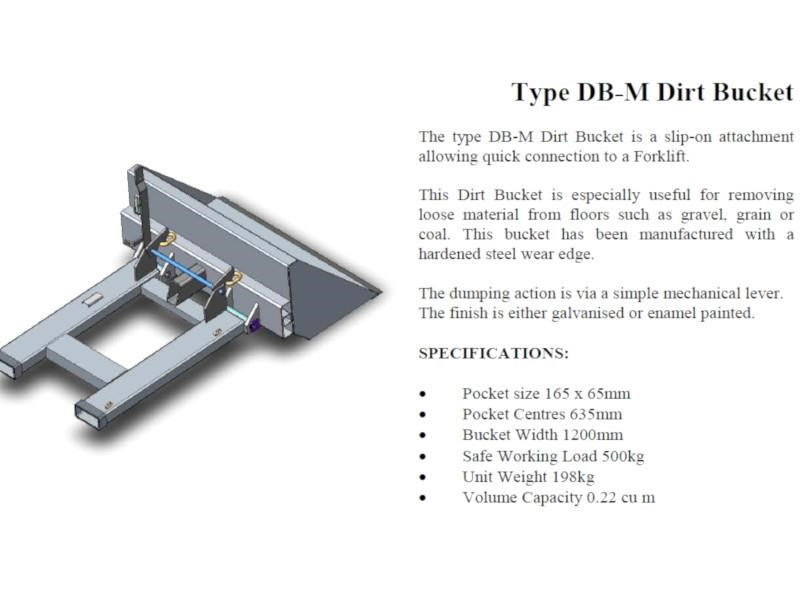 2023 EAST WEST ENGINEERING DBM MANUAL FORKLIFT BUCKET for sale