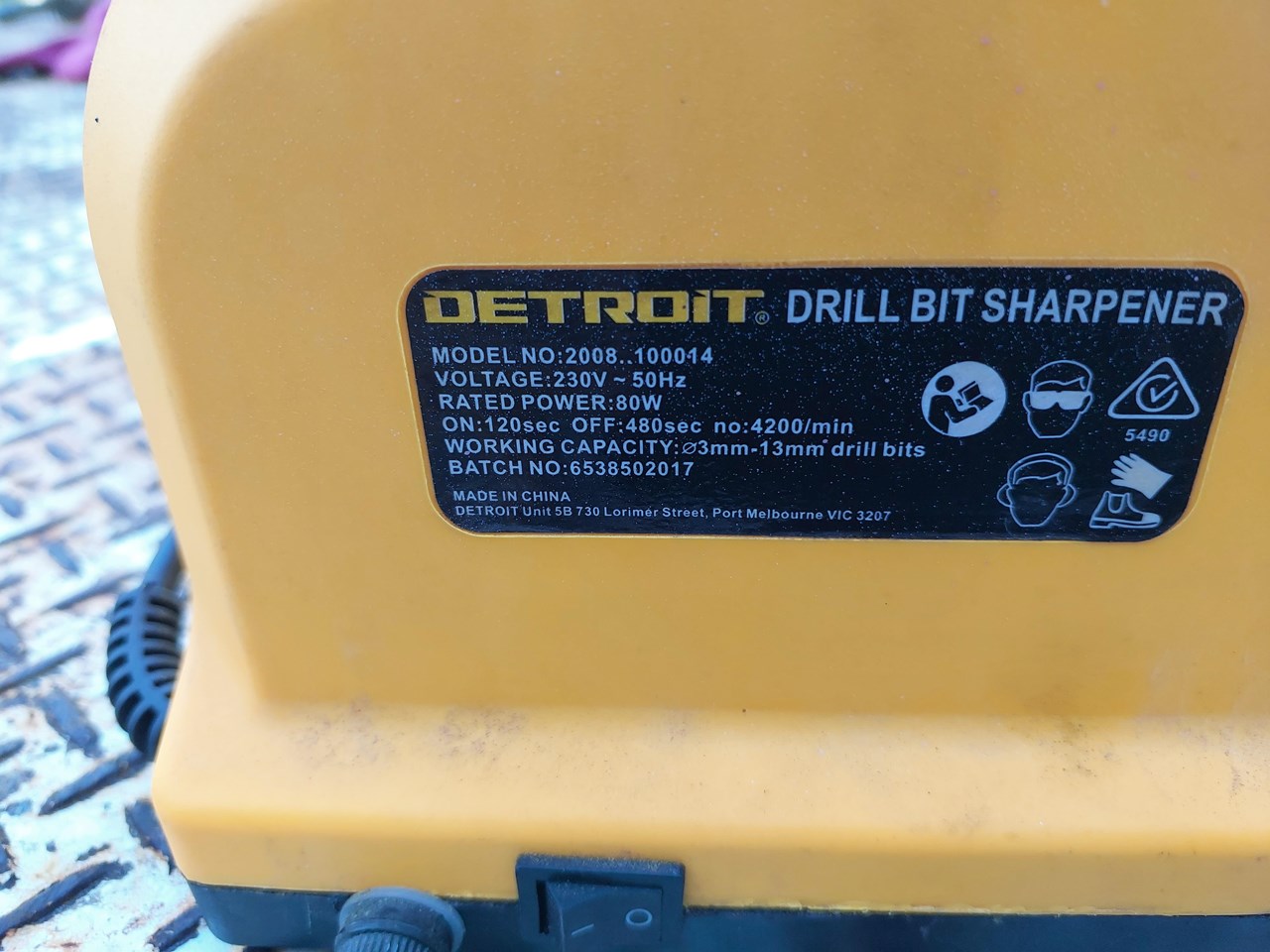 DETROIT DRILL BIT SHARPENER 2008 100014 for sale