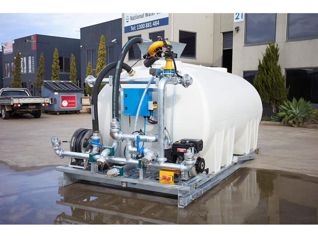 2022 NATIONAL WATER CARTS 10000L CIVMASTER EXM SLIP ON WATER CART WITH CANNON for sale