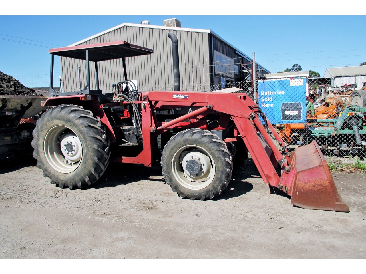 CASE 3230 TRACTOR FRONT END LOADER FORKS &amp; BUCKET for sale 