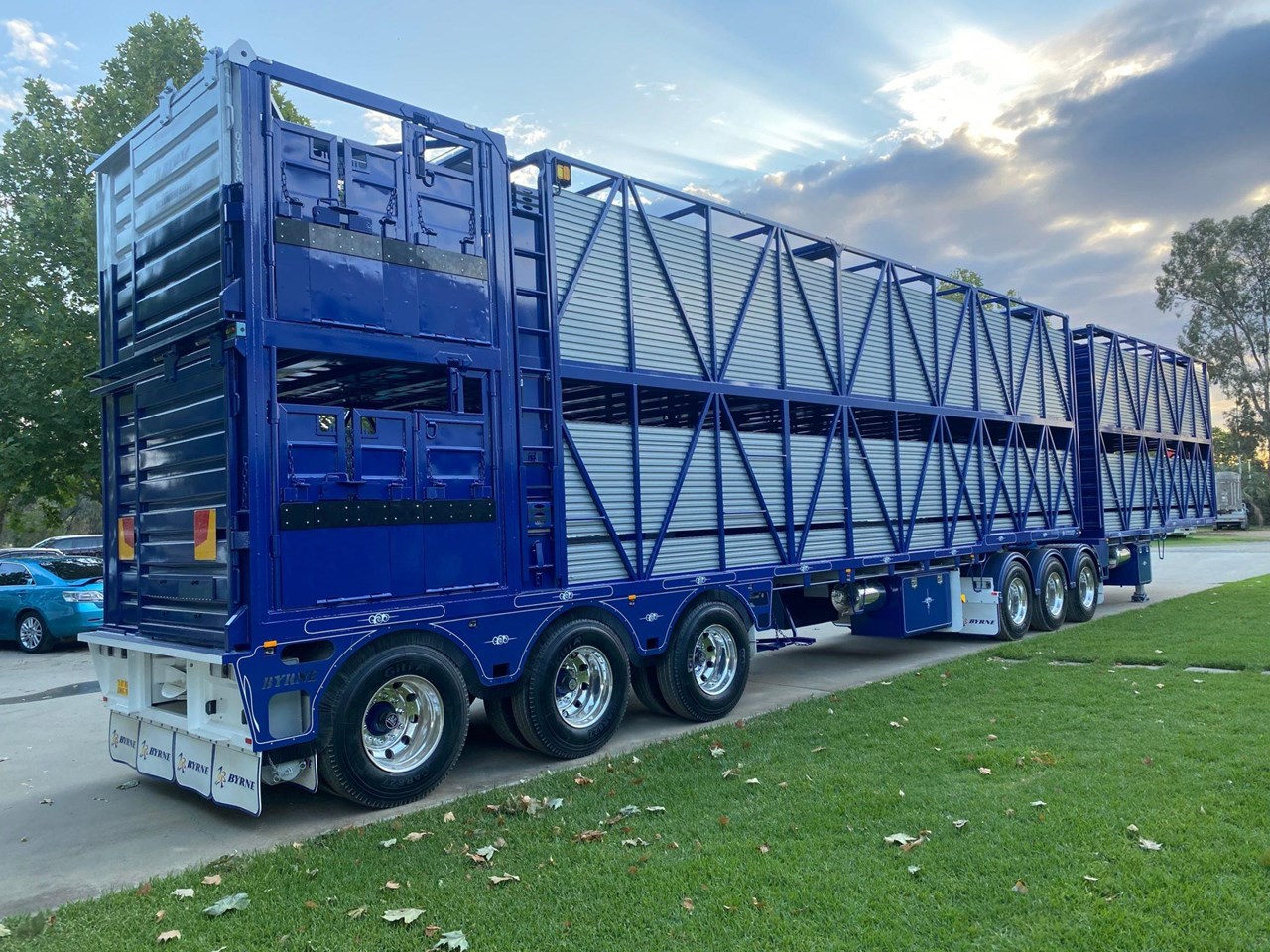 BYRNE TRAILERS 2 DECK NON BRUISE CATTLE TRAILERS for sale (refcode