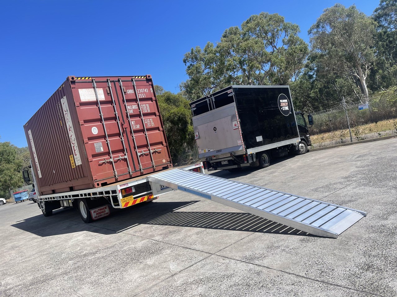 4m Ramp JETLAND 4M 1TONNE NON FOLDING WALK BOARD REMOVALIST LOADING RAMP for ...