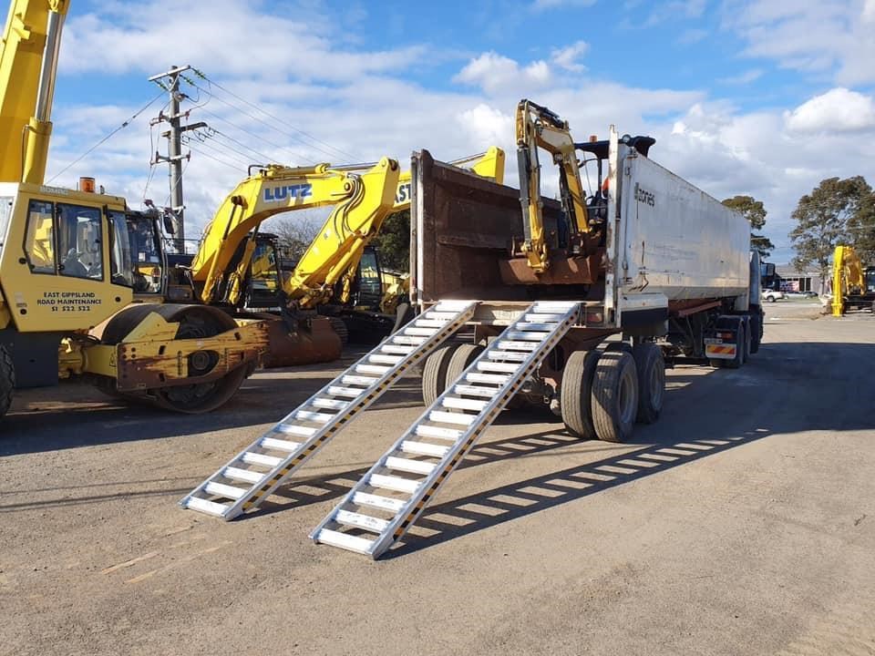 JETLAND 4.5M 6TONNE HEAVY DUTY RUBBER TRACK MACHINERY LOADING RAMPS for ...