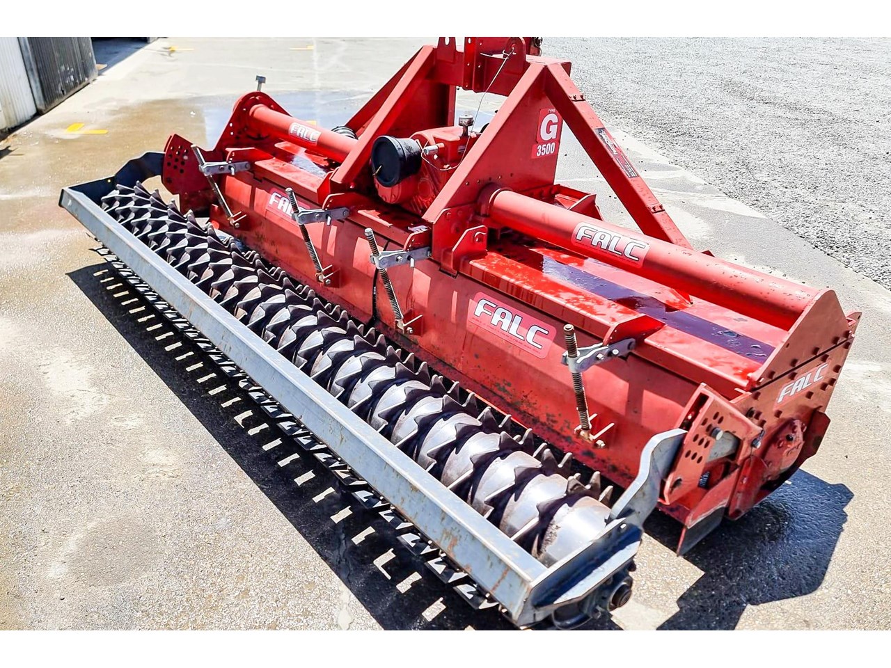 FALC G3500 ROTOKING SPIKE ROTOR HOE c/w 460 Packer roller for sale ...