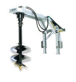 Low flow online hydraulic auger