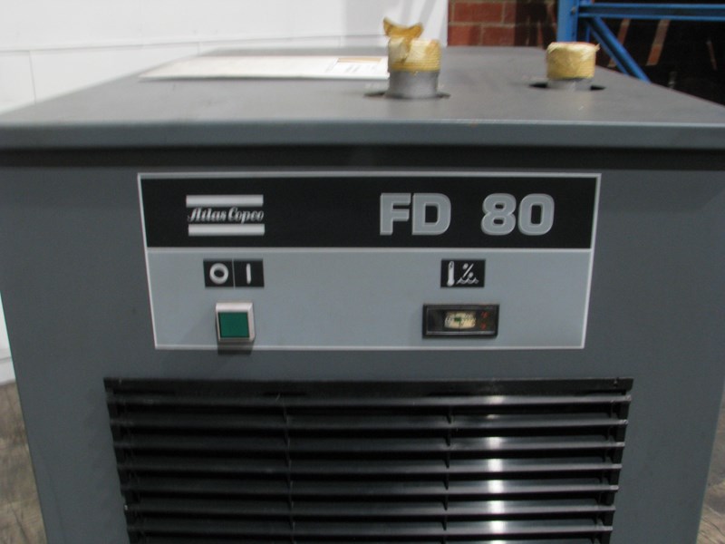atlas copco fd80 refrigerated air dryer 170cfm 862148 002