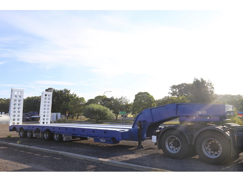 aaa quad axle low loader widener with bi-fold ramps 874812 009