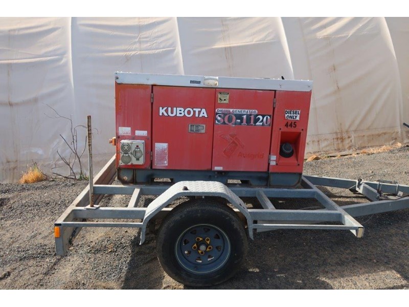 kubota sq-1120-aus trailer mounted generator 871182 001