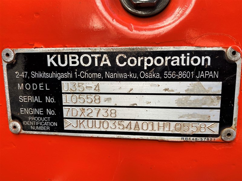 kubota u35-4 895651 008