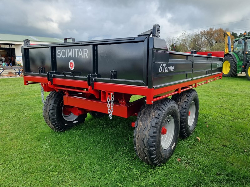 scimitar 6 tonne tandem axle tip trailer 939442 003