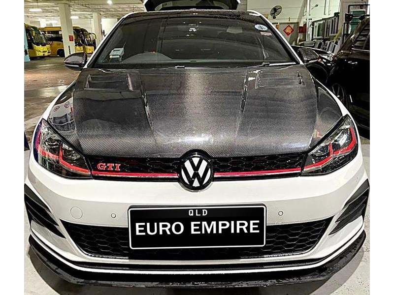 euro empire auto volkswagen carbon fiber aspec style hood for golf mk7 & 7.5 970465 003