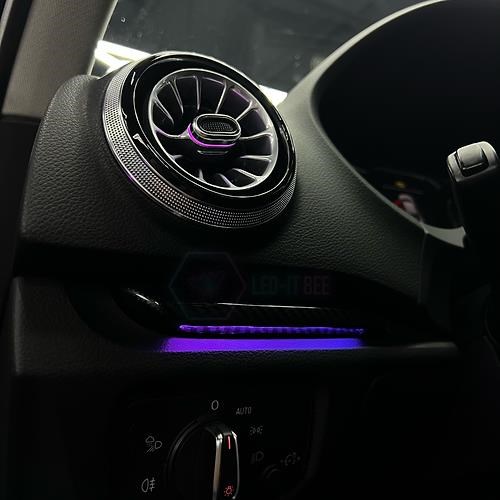 euro empire auto audi ambient light package with led air vents & interior lights for 8v 970507 003